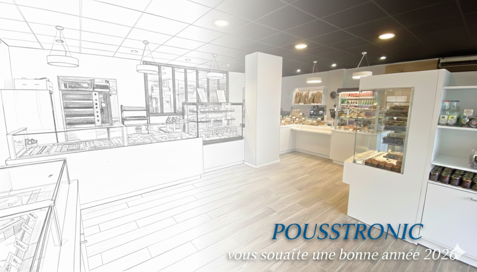 POUSSTRONIC vous souhaite de bonnes fêtes et une très bonne année 2026